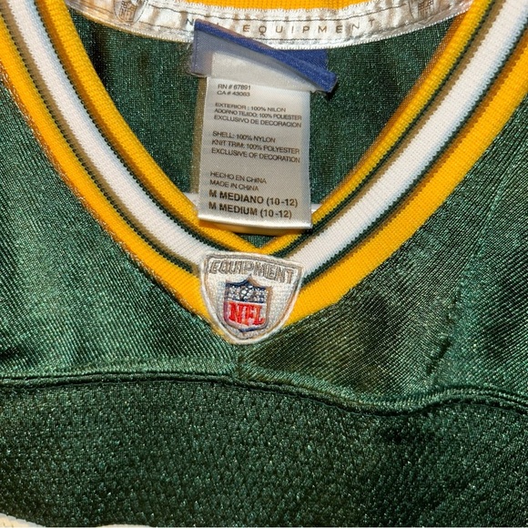 Kids Green Bay Packers Clay Matthews #52 Reebok On Field Jersey M 10/12 youth - Picture 3 of 3
